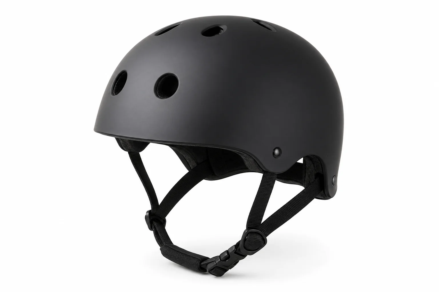 Casque CASR Classico noir mat vue trois-quarts
