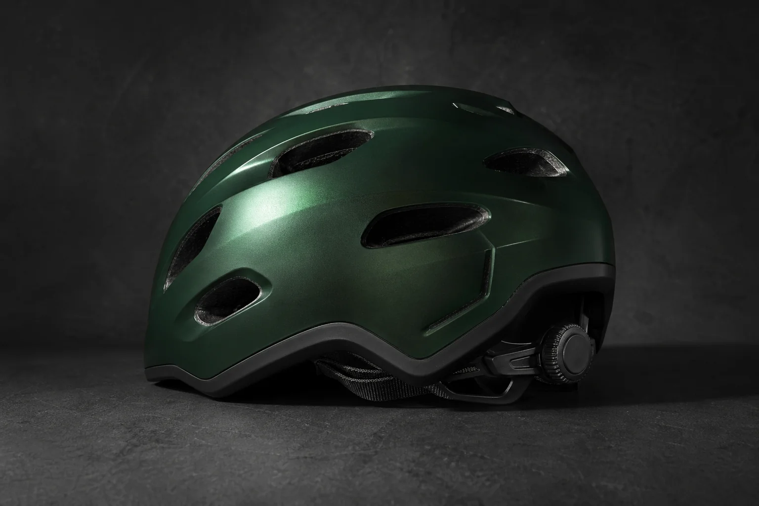 Casque CASR Style vert métallisé